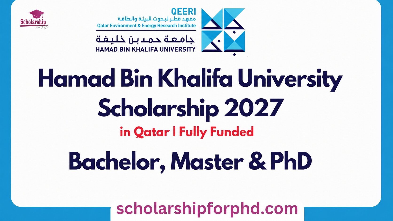Hamad Bin Khalifa University Scholarship 2027