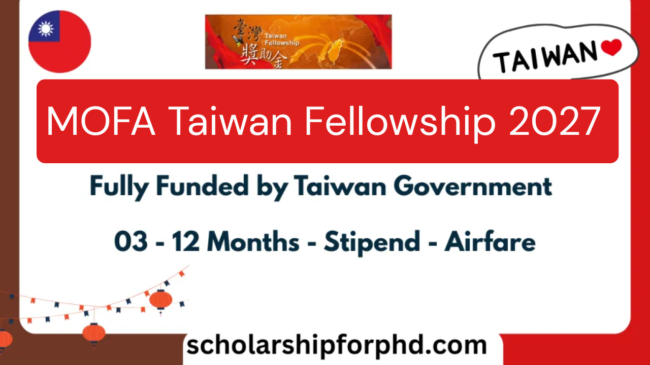 MOFA Taiwan Fellowship 2027