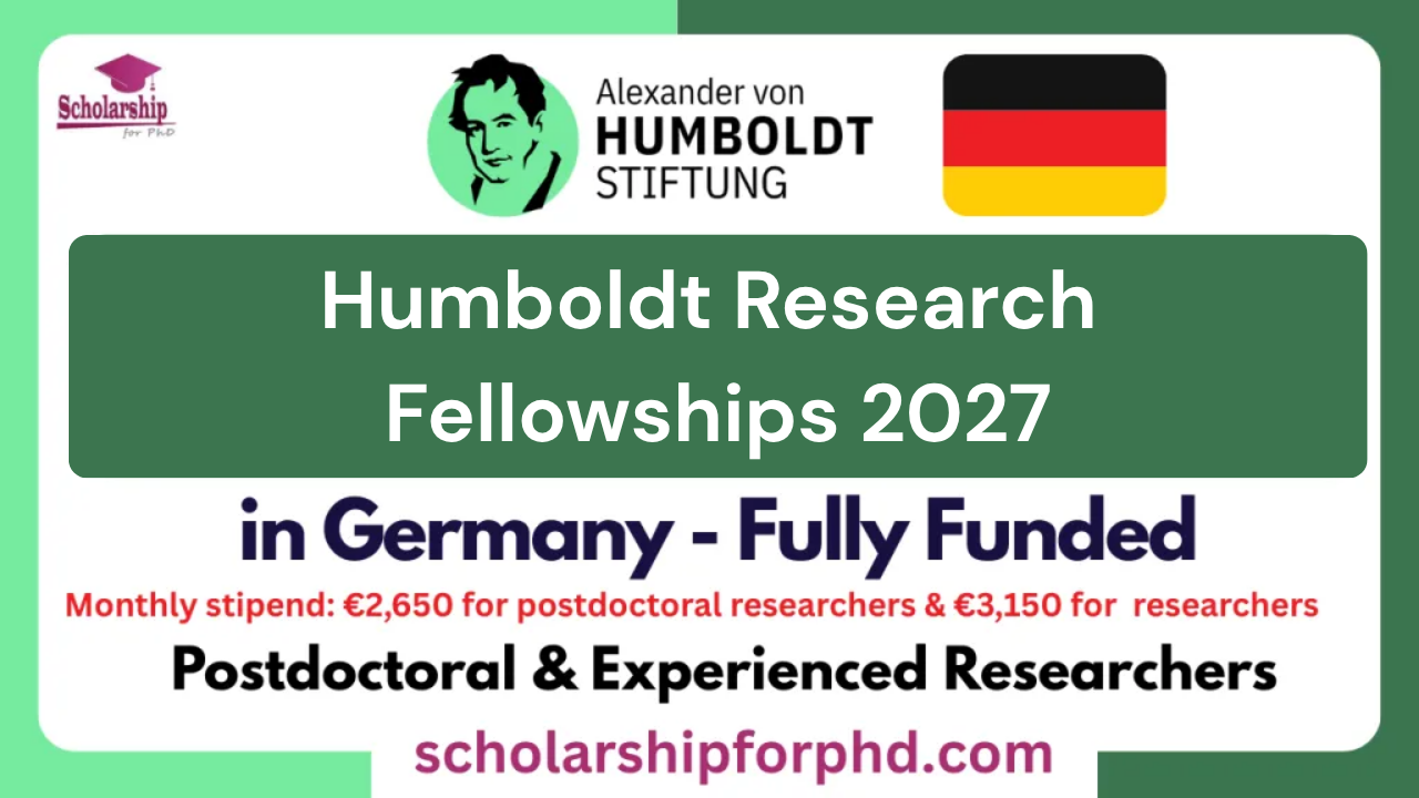 Humboldt Research Fellowships 2027