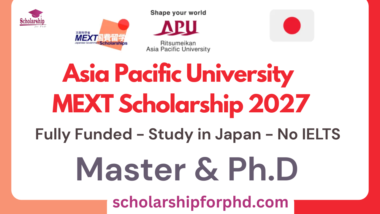 Asia Pacific University MEXT Scholarship 2027
